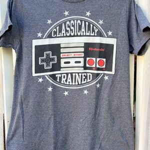 Nintendo NES “Classically Trained” T-Shirt Gray Size Small